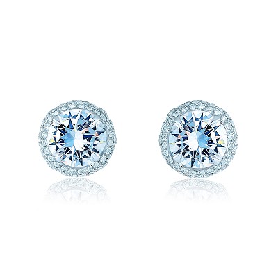 Gold 18K studs with moissanite KOJEWELRY™ 5022