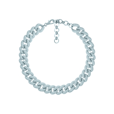 Necklace  PAVE CHAINS 15mm silver 925 KOJEWELRY™ 21600