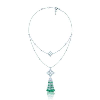 Tassel necklace HYDRANGEA LUXURY silver 925 KOJEWELRY ™ 610236