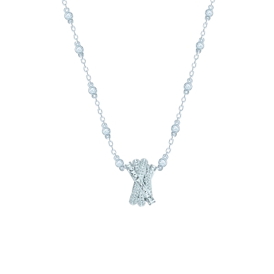 Necklace WEAVE silver 925 KOJEWELRY™ 610249
