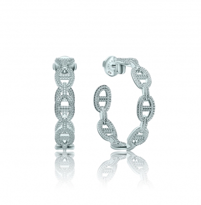 Earrings MYSTERY LINKS silver 925 KOJEWELRY™ 610507