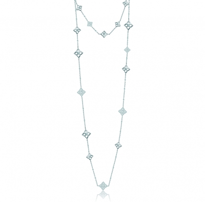 Sautoir necklace 120 cm simple 16 flowers HYDRANGEA 2.0. KOJEWELRY 610558
