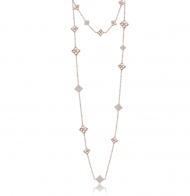 Sautoir necklace 120 cm simple 16 flowers HYDRANGEA 2.0 KOJEWELRY 610573