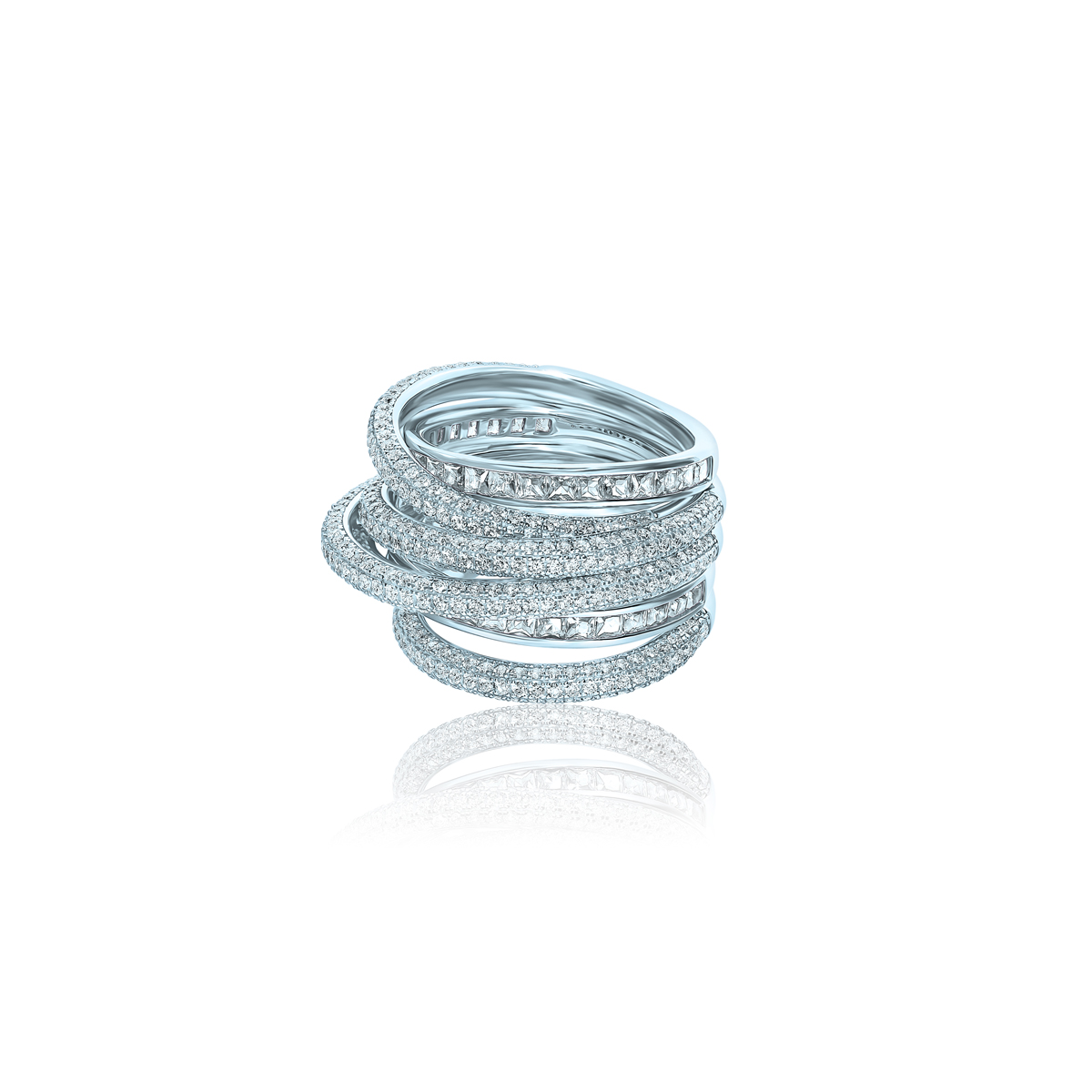 Ring WEAVE silver 925 KOJEWELRY 610174